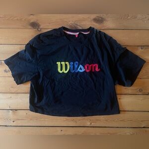 Women’s Size Small Wilson Beverly Crop T Shirt Black